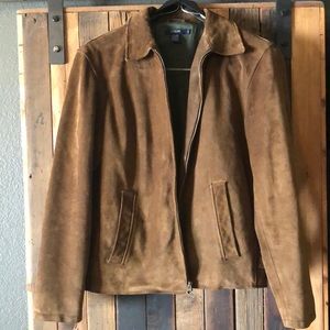 Jcrew suede leather jacket